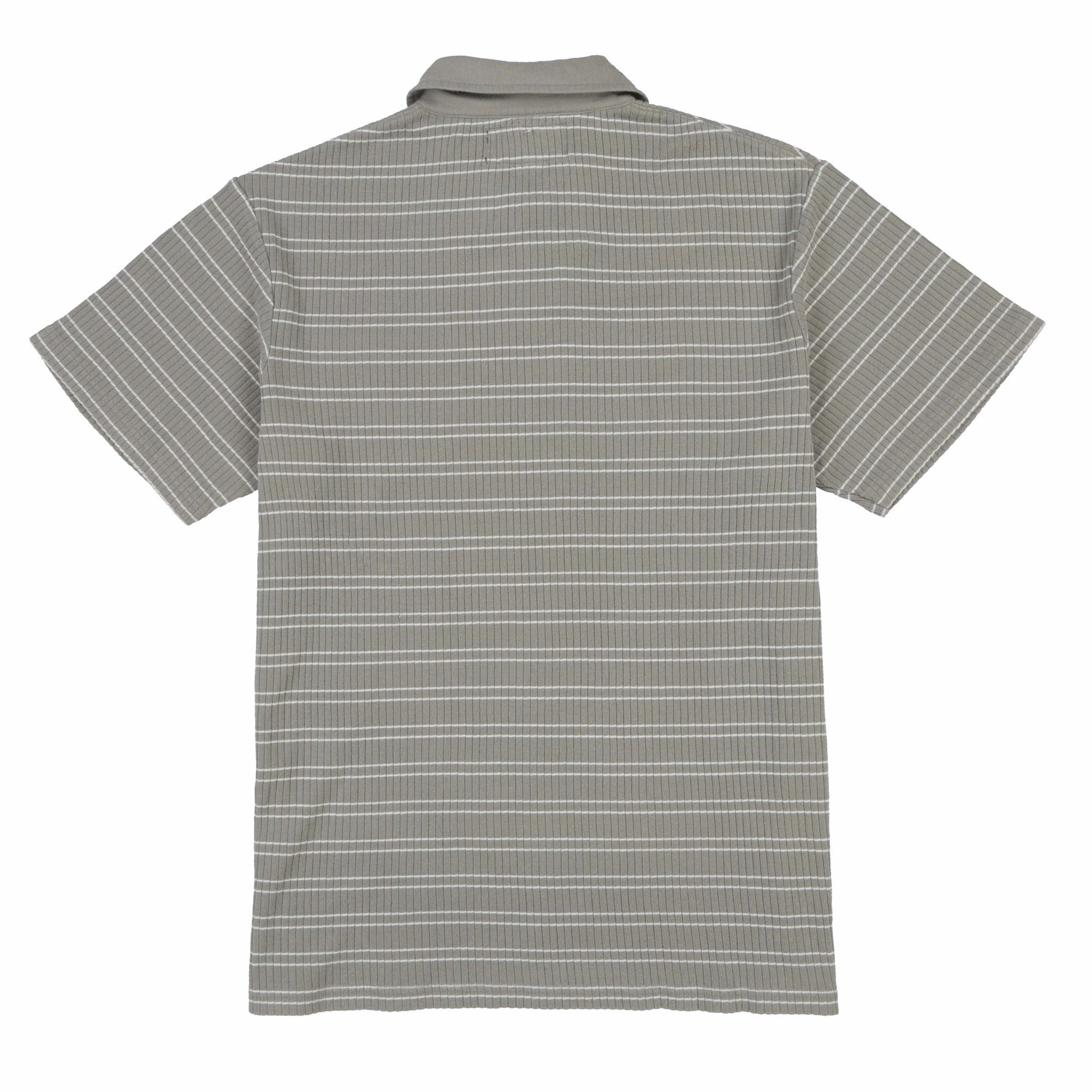 POLO SPORT SPORTSMAN CLASSICS SS POCKET STRIPE POLO // SAGE WHITE