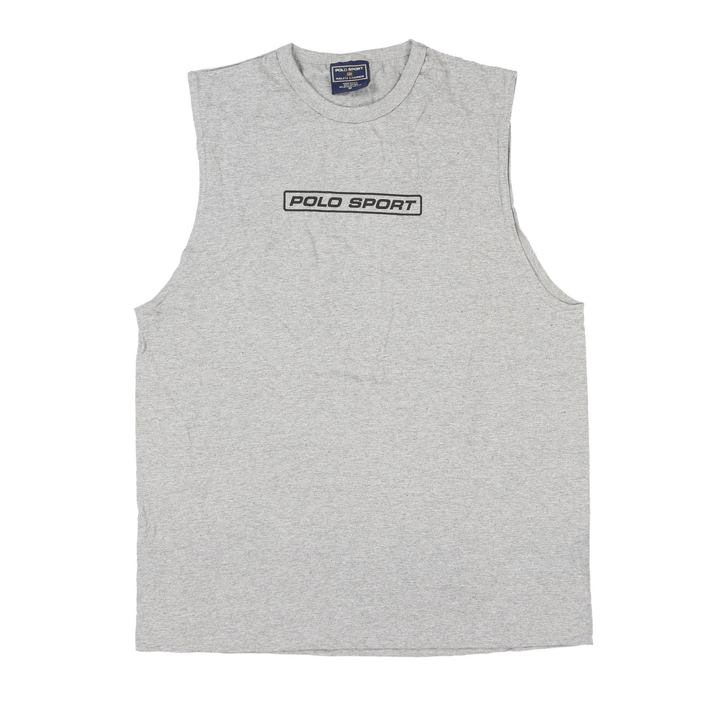 POLO SPORT MADE US MUSCLE TANK TOP // HEATHER GREY