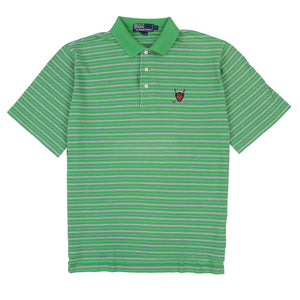 POLO GOLF STRIPE SS POLO // GREEN