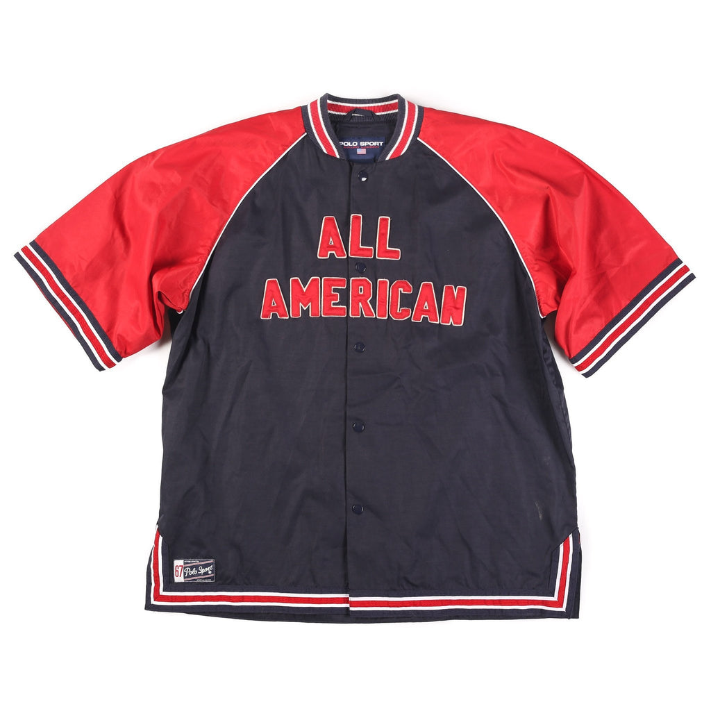 POLO SPORT ALL AMERICAN JERSEY // NAVY RED
