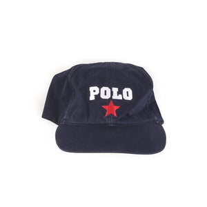 POLO SPORT STAR SPELL OUT HAT // NAVY